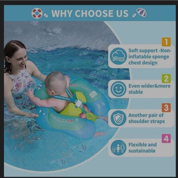 Baby Swimming Float with Canopy - Picture 4 of 8